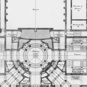 Plano arquitectónico detallado en planta