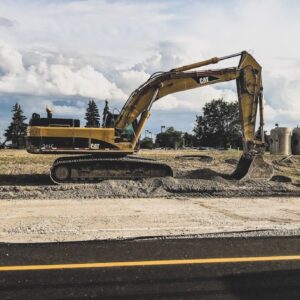 Movimiento de tierra en la construcción de una carretera