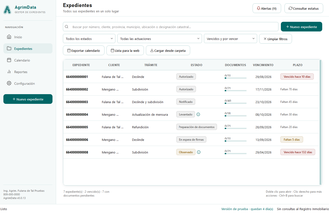 Gestor de Expedientes · Guía de uso