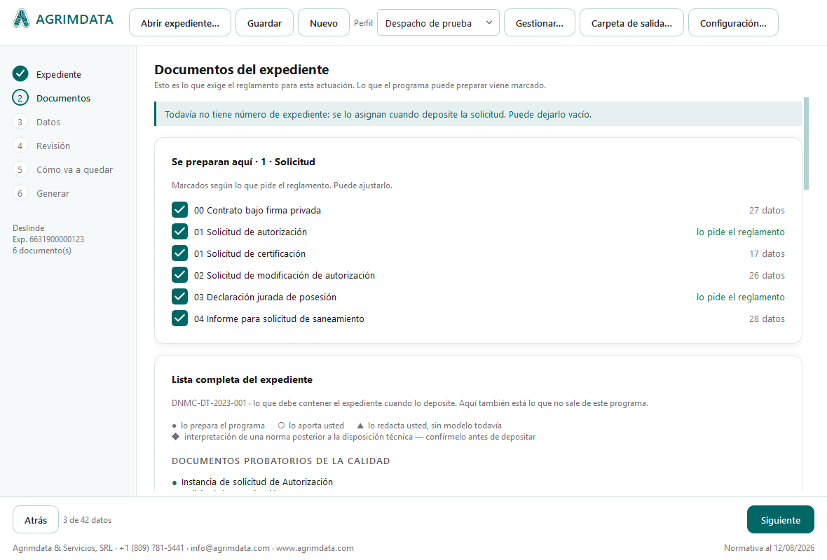 Generador de Documentos · Guía de uso