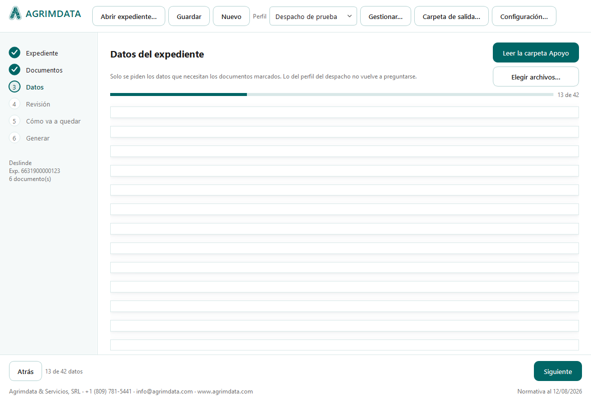 Generador de Documentos · Guía de uso
